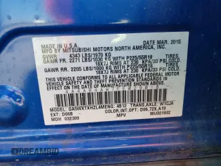 2015 Mitsubishi Outlander Sport 2.4 GT with VIN 4A4AR4AW7FE029018, listed as a Copart auction lot 78510264 with 183,436 mi miles and Salvage Title. Bid and sale history available at carsss.com. Image 14.