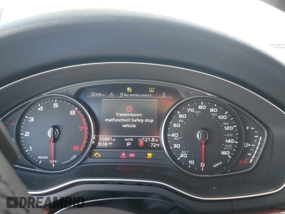 2021 Audi A5 Sportback Premium with VIN WAUABCF53MA036944, listed as a IAAI auction lot 38746591 with 35,881 mi miles. Bid and sale history available at carsss.com. Image 7.