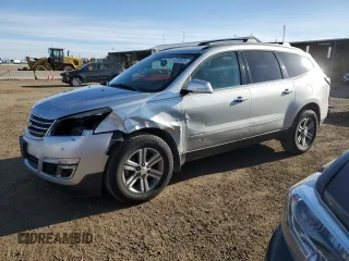 2015 Chevrolet Traverse LT with VIN 1GNKVGKD9FJ280868, listed as a Copart auction lot 49702625 with 127,728 mi miles and Salvage Title. Bid and sale history available at DreamBid. Image 1.