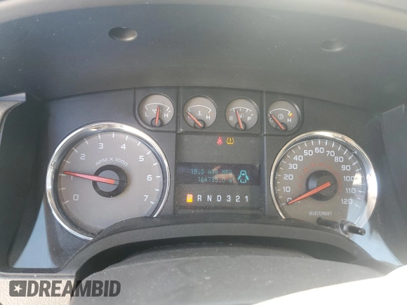 2010 Ford F-150 XL with VIN 1FTEX1C85AFD61411, listed as a Copart auction lot 50500925 with 164,735 mi miles and Salvage Title. Bid and sale history available at carsss.com. Image 9.