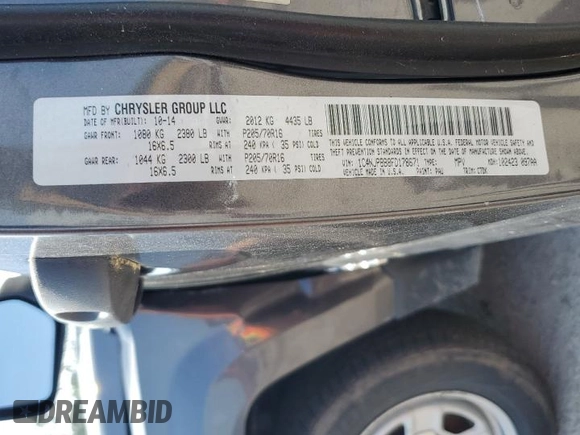 2015 Jeep Patriot Sport z VIN 1C4NJPBB8FD178671, wystawiony jako Copart lot #51251745 z przebiegiem Nie podano mil oraz Szkoda całkowita • Salvage title. Historia ofert i sprzedaży dostępna na DreamBid. Obrazek 15.