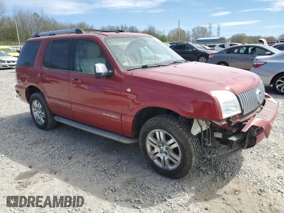 2010 Mercury Mountaineer Premier with VIN 4M2EN3JE8AUJ01116, listed as a Copart auction lot 50090185 with 138,616 mi miles and Salvage title. Bid and sale history available at DreamBid. Image 4.
