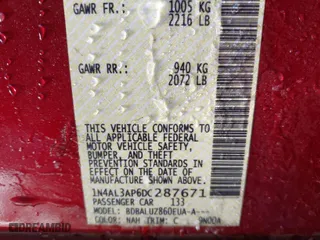 2013 Nissan Altima 2.5 SL with VIN 1N4AL3AP6DC287671, listed as a IAAI auction lot 41280880 with 233,029 mi miles. Bid and sale history available at carsss.com. Image 9.
