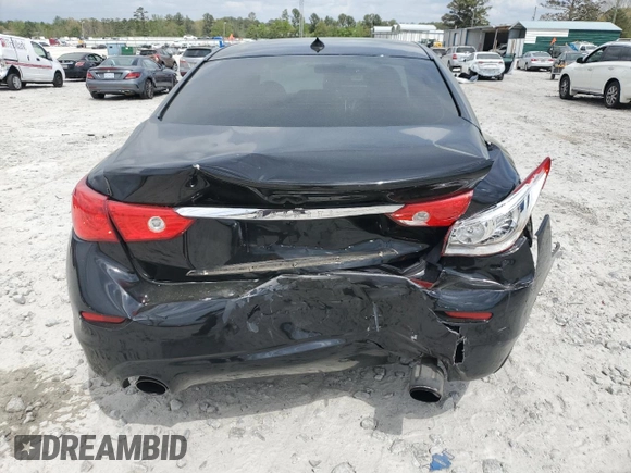 2017 Infiniti Q50 3.0t Signature Edition with VIN JN1EV7AR9HM837981, listed as a Copart auction lot 52042305 with 92,376 mi miles and Salvage Title. Bid and sale history available at carsss.com. Image 6.