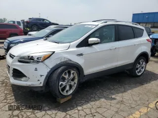2015 Ford Escape Titanium with VIN 1FMCU9J95FUC87156, listed as a Copart auction lot 60097165 with 111,275 mi miles and Salvage title. Bid and sale history available at DreamBid. Image 1.