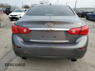 2014 Infiniti Q50 Sport with VIN JN1BV7AP2EM673700, listed as a Copart auction lot 47600985 with 136,475 mi miles and Salvage Title. Bid and sale history available at DreamBid. Image 6.