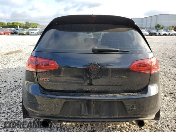 2017 Volkswagen Golf GTI Autobahn with VIN 3VW547AU7HM076275, listed as a Copart auction lot 66288124 with 94,669 mi miles and Salvage Title. Bid and sale history available at carsss.com. Image 6.