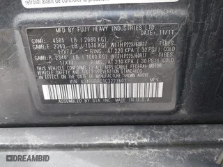 2012 Subaru Outback 2.5i Prem with VIN 4S4BRBBC1C3223602, listed as a IAAI auction lot 41976450 with 186,619 mi miles. Bid and sale history available at carsss.com. Image 9.