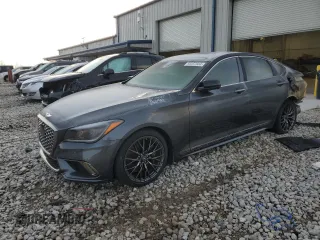 2018 Genesis G80 3.3T Sport with VIN KMHGN4JB4JU265534, listed as a Copart auction lot 80457684 with 0 mi miles and Clean Title. Bid and sale history available at carsss.com. Image 1.