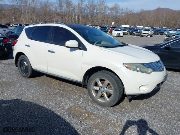 2009 Nissan Murano SL with VIN JN8AZ18W39W205559, listed as a IAAI auction lot 41688532 with 119,208 mi miles. Bid and sale history available at carsss.com. Image 1.