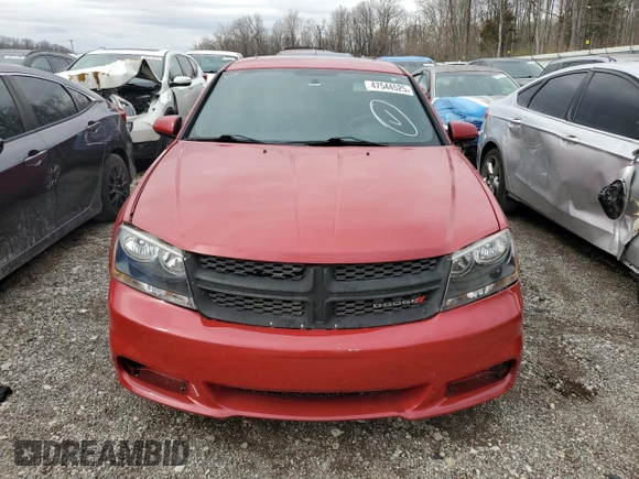 2014 Dodge Avenger SXT z VIN 1C3CDZCG8EN217664, wystawiony jako Copart lot #47544525 z przebiegiem 70 032 mil mil oraz Nie do naprawy • Non repairable. Historia ofert i sprzedaży dostępna na DreamBid. Obrazek 5.