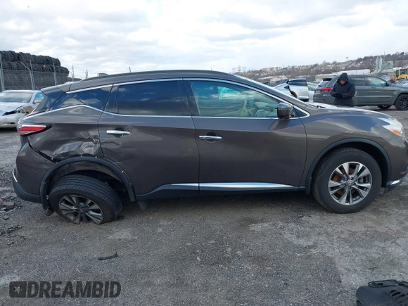 2017 Nissan Murano Platinum z VIN 5N1AZ2MH1HN183747, wystawiony jako IAAI lot #41595423 z przebiegiem 84 812 mil mil oraz . Historia ofert i sprzedaży dostępna na DreamBid. Obrazek 12.