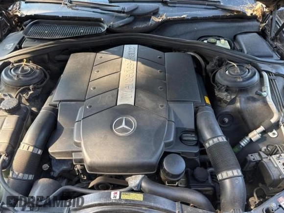 2001 Mercedes-Benz S-Class with VIN WDBNG75J71A193818, listed as a Copart auction lot 76375284 with 225,724 mi miles and Clean Title. Bid and sale history available at carsss.com. Image 7.
