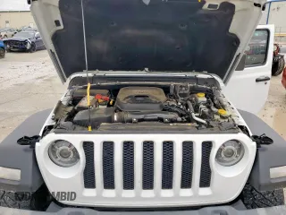 2021 Jeep Wrangler Unlimited Sport S with VIN 1C4HJXDN7MW722275, listed as a Copart auction lot 54663505 with 56,774 mi miles and Salvage title. Bid and sale history available at DreamBid. Image 12.