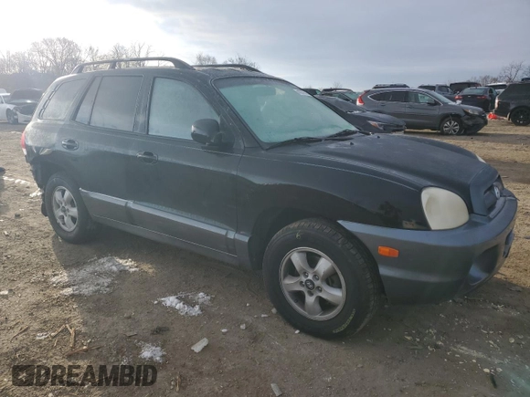 2005 Hyundai Santa Fe GLS with VIN KM8SC13E65U917940, listed as a Copart auction lot 41677315 with 116,335 mi miles and Salvage Title. Bid and sale history available at carsss.com. Image 4.