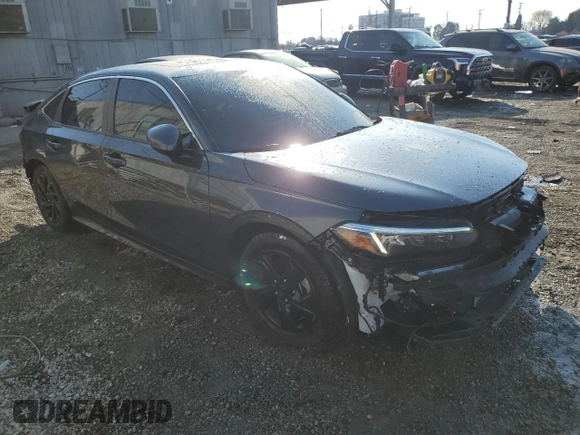 2024 Honda Civic Sedan Touring with VIN 2HGFE1F92RH325802, listed as a Copart auction lot 43206405 with 22,850 mi miles and Salvage Title. Bid and sale history available at carsss.com. Image 4.
