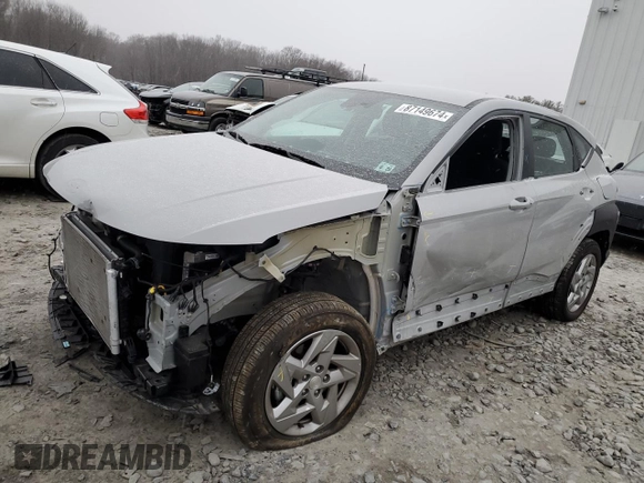 2025 Hyundai Kona SE with VIN KM8HACABXSU188423, listed as a Copart auction lot 87149674 with 8,875 mi miles and Salvage Title. Bid and sale history available at carsss.com. Image 1.