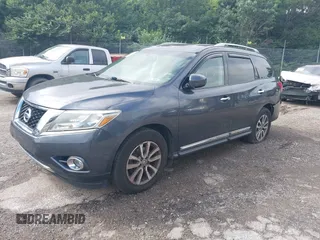 2014 Nissan Pathfinder SV with VIN 5N1AR2MM6EC650715, listed as a IAAI auction lot 42716719 with 238,036 mi miles and . Bid and sale history available at DreamBid. Image 2.