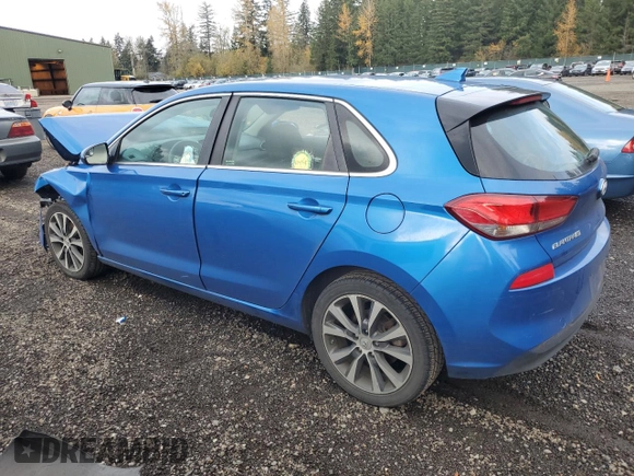 2018 Hyundai Elantra GT with VIN KMHH35LE4JU034043, listed as a Copart auction lot 79347134 with 0 mi miles and Salvage Title. Bid and sale history available at carsss.com. Image 2.