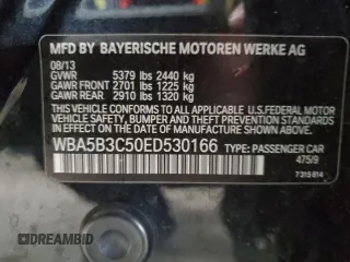 2014 BMW 5 Series 535i xDrive with VIN WBA5B3C50ED530166, listed as a Copart auction lot 55648005 with 112,803 mi miles and Clean Title. Bid and sale history available at carsss.com. Image 12.