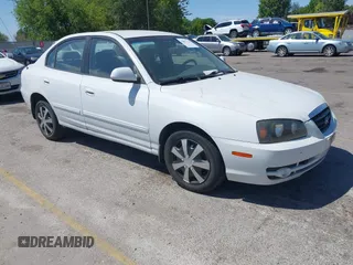 2005 Hyundai Elantra GLS with VIN KMHDN46D95U150091, listed as a IAAI auction lot 42831432 with 142,995 mi miles and . Bid and sale history available at DreamBid. Image 1.