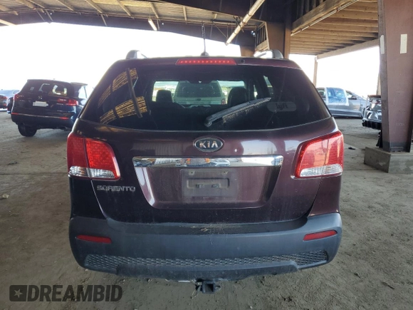 2012 Kia Sorento LX with VIN 5XYKTDA28CG243352, listed as a Copart auction lot 49728075 with 214,974 mi miles and Clean Title. Bid and sale history available at carsss.com. Image 6.