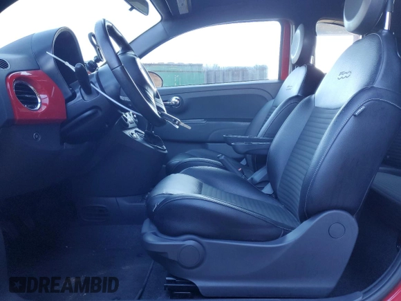 2015 FIAT 500 Turbo with VIN 3C3CFFHH4FT690327, listed as a Copart auction lot 46177695 with 47,815 mi miles and Clean Title. Bid and sale history available at carsss.com. Image 7.