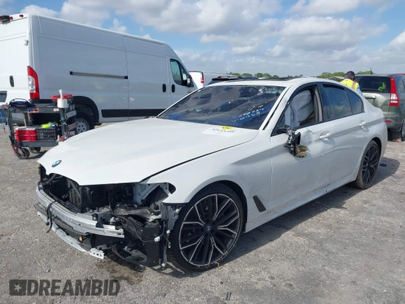 2021 BMW 5 Series 530i with VIN WBA53BH01MWX02468, listed as a IAAI auction lot 42115308 with 26,649 mi miles and . Bid and sale history available at DreamBid. Image 18.