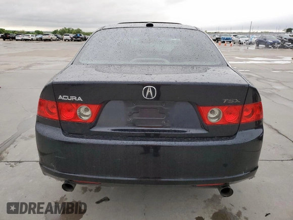 2006 Acura TSX with VIN JH4CL96876C018619, listed as a Copart auction lot 51849525 with 176,034 mi miles and Salvage Title. Bid and sale history available at carsss.com. Image 6.