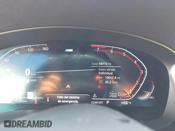 2020 BMW 5 Series 540i xDrive with VIN WBAJS3C08LWW65965, listed as a IAAI auction lot 42147533 with 48,419 mi miles and . Bid and sale history available at DreamBid. Image 15.