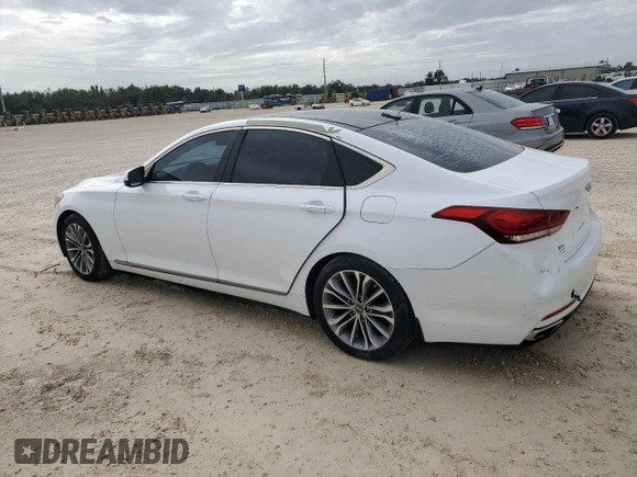 2016 Hyundai Genesis 3.8L with VIN KMHGN4JE9GU139205, listed as a Copart auction lot 73884994 with 0 mi miles and Non Repairable. Bid and sale history available at carsss.com. Image 2.