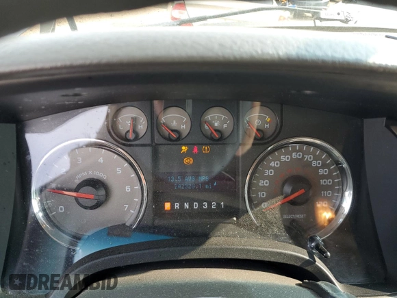2009 Ford F-150 XL with VIN 1FTRW12859FA07325, listed as a Copart auction lot 59174215 with 242,328 mi miles and Salvage title. Bid and sale history available at DreamBid. Image 9.