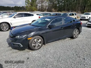 2020 Honda Civic Sedan LX with VIN 2HGFC2F69LH586028, listed as a Copart auction lot 44815125 with 64,451 mi miles and Salvage Title. Bid and sale history available at carsss.com. Image 1.