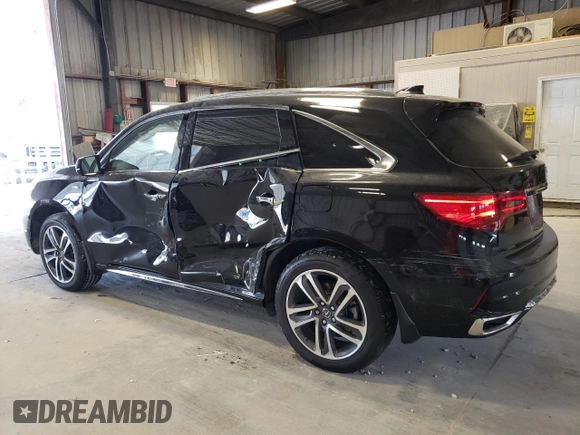 2017 Acura MDX Sport Hybrid w/Advance Pkg with VIN 5FRYD7H76HB000677, listed as a Copart auction lot 70718164 with 51,724 mi miles and Salvage Title. Bid and sale history available at carsss.com. Image 2.