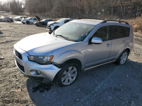 2011 Mitsubishi Outlander SE with VIN JA4AS3AW1BU007211, listed as a Copart auction lot 87910875 with 99,026 mi miles and Salvage Title. Bid and sale history available at carsss.com. Image 1.