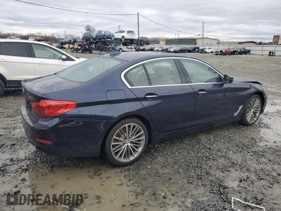 2017 BMW 5 Series 540i xDrive with VIN WBAJE7C34HWA03836, listed as a Copart auction lot 49574625 with Not provided miles and Salvage title. Bid and sale history available at DreamBid. Image 3.