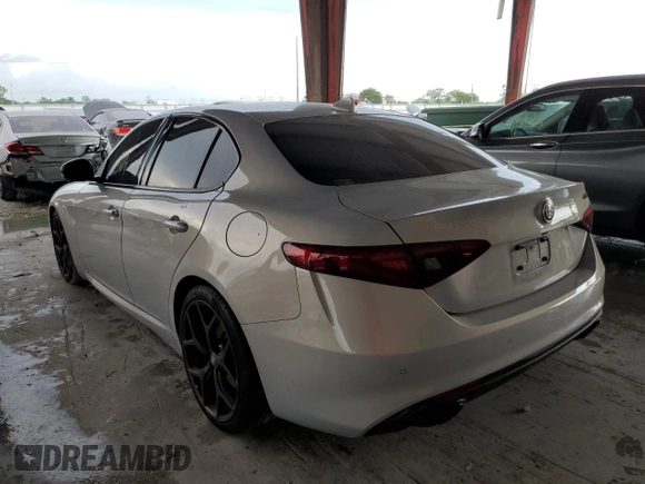2020 Alfa Romeo Giulia with VIN ZARFAMAN9L7633963, listed as a Copart auction lot 69511642 with 0 mi miles. Bid and sale history available at carsss.com. Image 2.