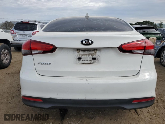 2017 Kia Forte LX with VIN 3KPFK4A70HE131732, listed as a Copart auction lot 46348735 with 155,165 mi miles and Salvage Title. Bid and sale history available at carsss.com. Image 6.