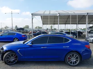 2019 Genesis G70 Advanced with VIN KMTG74LE4KU032620, listed as a IAAI auction lot 42211639 with 59,132 mi miles and . Bid and sale history available at DreamBid. Image 14.