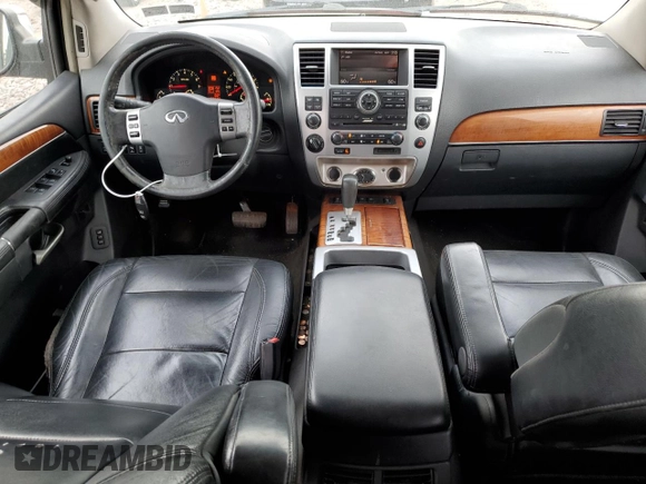 2010 Infiniti QX56 with VIN 5N3ZA0NE9AN902548, listed as a Copart auction lot 72955184 with 108,038 mi miles and Salvage Title. Bid and sale history available at carsss.com. Image 8.