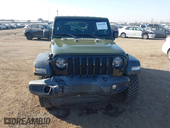 2021 Jeep Wrangler Sport S with VIN 1C4HJXAG0MW552427, listed as a IAAI auction lot 41643643 with 53,013 mi miles and . Bid and sale history available at DreamBid. Image 12.