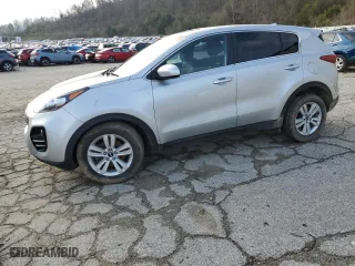 2018 Kia Sportage LX with VIN KNDPMCAC9J7346134, listed as a Copart auction lot 44443085 with 91109 miles and Salvage Title. Bid and sale history available at carsss.com. Image 1.