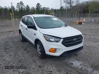 2018 Ford Escape S with VIN 1FMCU0F73JUC26402, listed as a IAAI auction lot 41854412 with 121,369 mi miles. Bid and sale history available at carsss.com. Image 1.