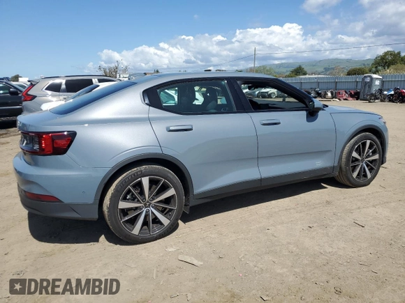 2022 Polestar 2 with VIN LPSED3KA3NL078210, listed as a Copart auction lot 51869455 with 22,417 mi miles and Salvage Title. Bid and sale history available at carsss.com. Image 3.