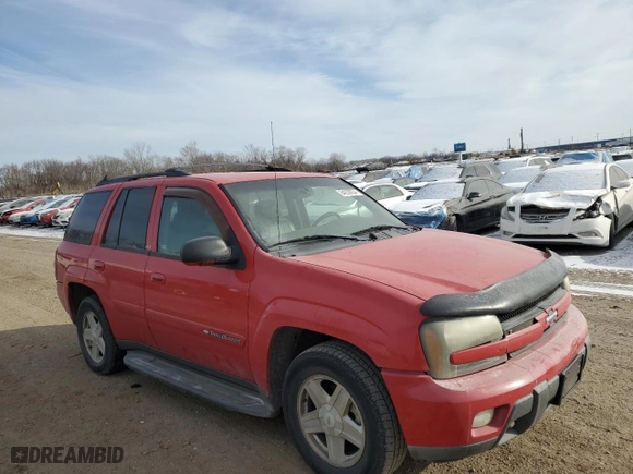 2002 Chevrolet TrailBlazer LTZ with VIN 1GNDT13SX22380989, listed as a Copart auction lot 84230634 with NaN miles and Salvage Title. Bid and sale history available at carsss.com. Image 4.