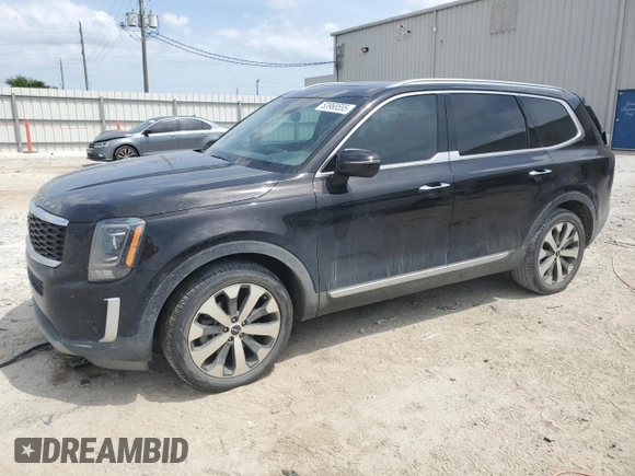 2022 Kia Telluride S with VIN 5XYP6DHC7NG248427, listed as a Copart auction lot 53968555 with 57,517 mi miles and Salvage title. Bid and sale history available at DreamBid. Image 1.
