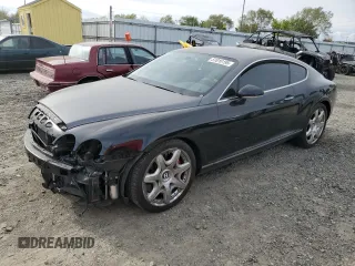 2007 Bentley Continental GT with VIN SCBCR73W07C044927, listed as a Copart auction lot 56657975 with 36,253 mi miles and Salvage Title. Bid and sale history available at DreamBid. Image 1.