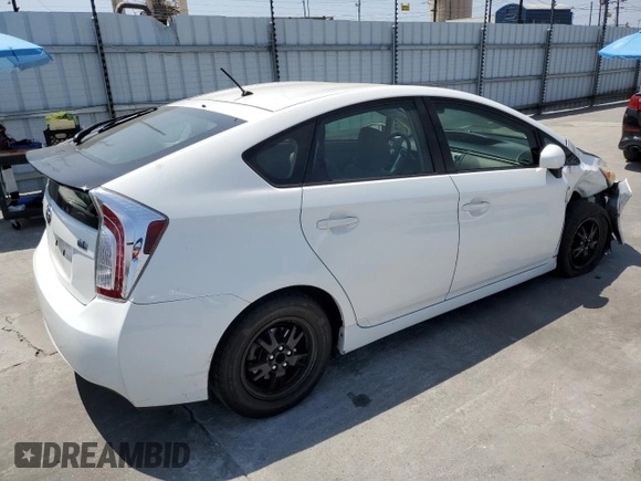 2015 Toyota Prius Four with VIN JTDKN3DU9F1965497, listed as a Copart auction lot 62554965 with 70,181 mi miles and Salvage title. Bid and sale history available at DreamBid. Image 3.
