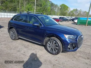 2021 Audi Q5 Premium Plus with VIN WA1BAAFY7M2008142, listed as a IAAI auction lot 42011081 with 48,711 mi miles and . Bid and sale history available at DreamBid. Image 1.