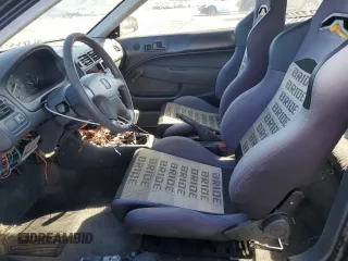 1996 Honda Civic DX with VIN 1HGEJ6126TL006590, listed as a Copart auction lot 79457604 with 186,293 mi miles and Salvage Title. Bid and sale history available at carsss.com. Image 7.